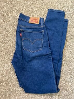Levi's 710 Blue Denim Super Skinny Jeans